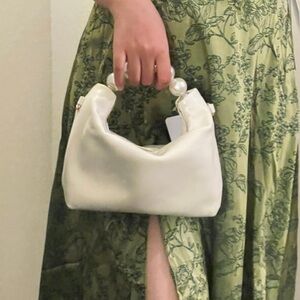 AZAZIE pearl handbag Brand NEW pearl handle top zipper purse bridal formal grad